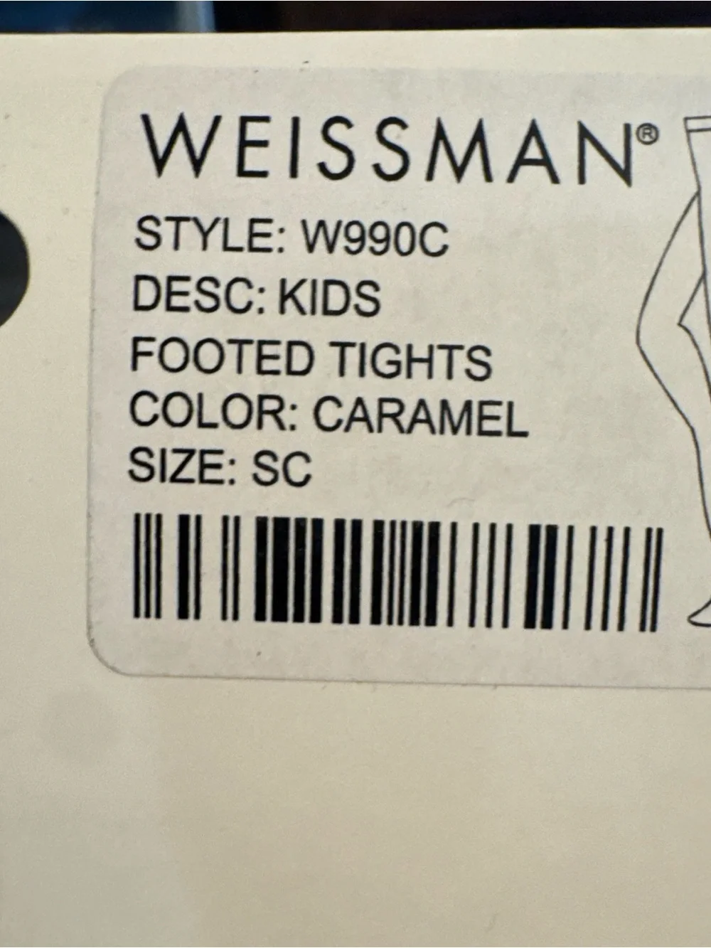 Weissman Dance Tights - Caramel